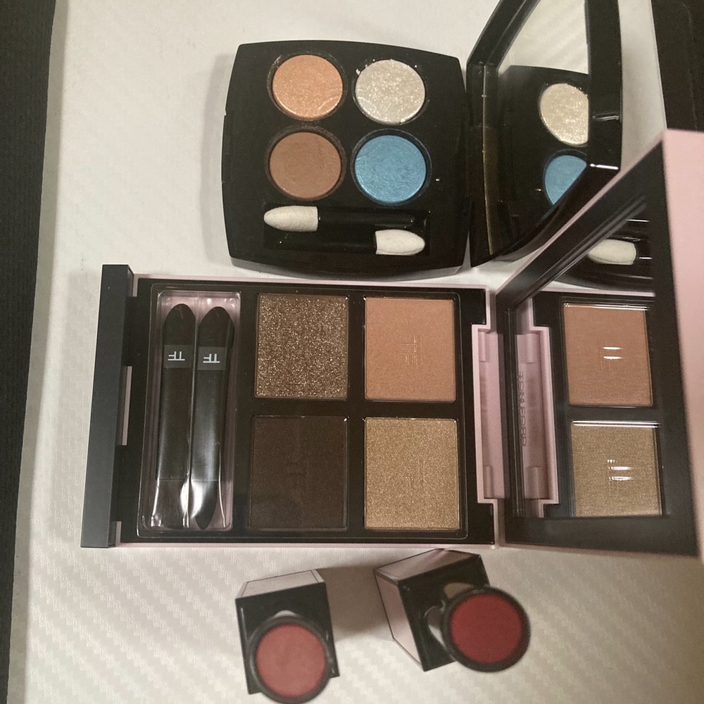 Chanel eyeshadow and Tom ford eyeshadow and lipstick